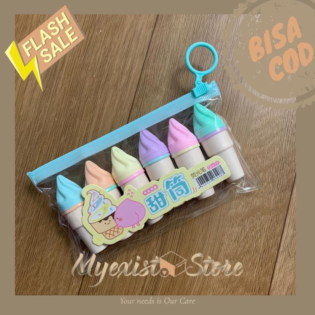 

STABILO ICE CREAM LUCU IMUT HIGHLIGHTER WARNA WARNI IMPORT TERMURAH SPIDOL WARNA UNIK BISA GROSIR -IVN333