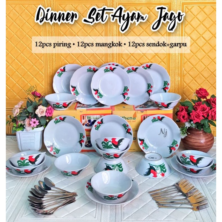 Dinner Set Ayam Jago Free Ongkir
