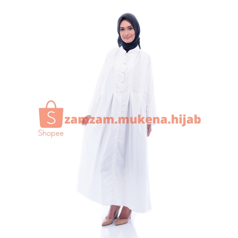 Gamis Toyobo Putih | Gamis Putih Polos Umroh dan Haji