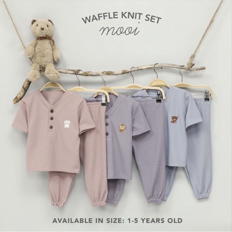 Mooi Setelan Waffle Knit Set - Mooi Setelan Anak