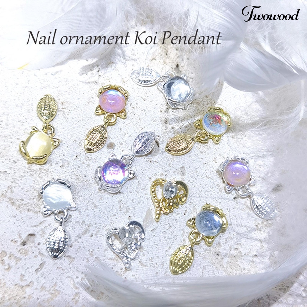 10pcs / Set Ornamen Perhiasan Kuku Glitter Varnish Tahan Lama Untuk Aksesoris Manicure Wanita