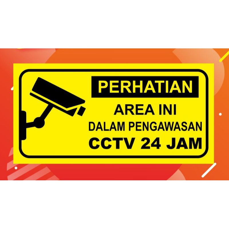 Papan Akrilik Papan Rambu Cctv Papan Perhatian Shopee Indonesia