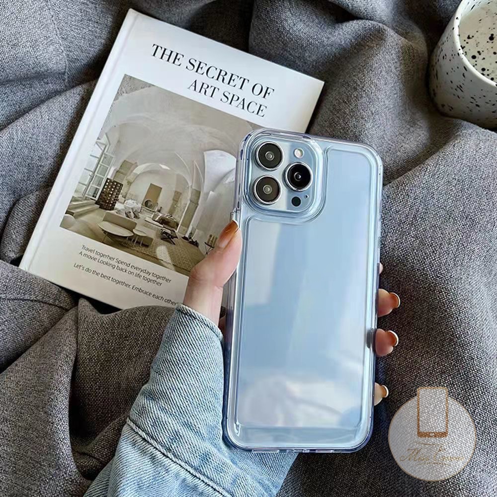 IPHONE Casing Ponsel Ruang Mewah Kompatibel Untuk Iphone11 13 12 14 Pro Max 7Plus 8Plus 7 8 14 XR X SE 2020 XS Max 14 Pro Max Clear Shockproof Soft TPU Back Cover