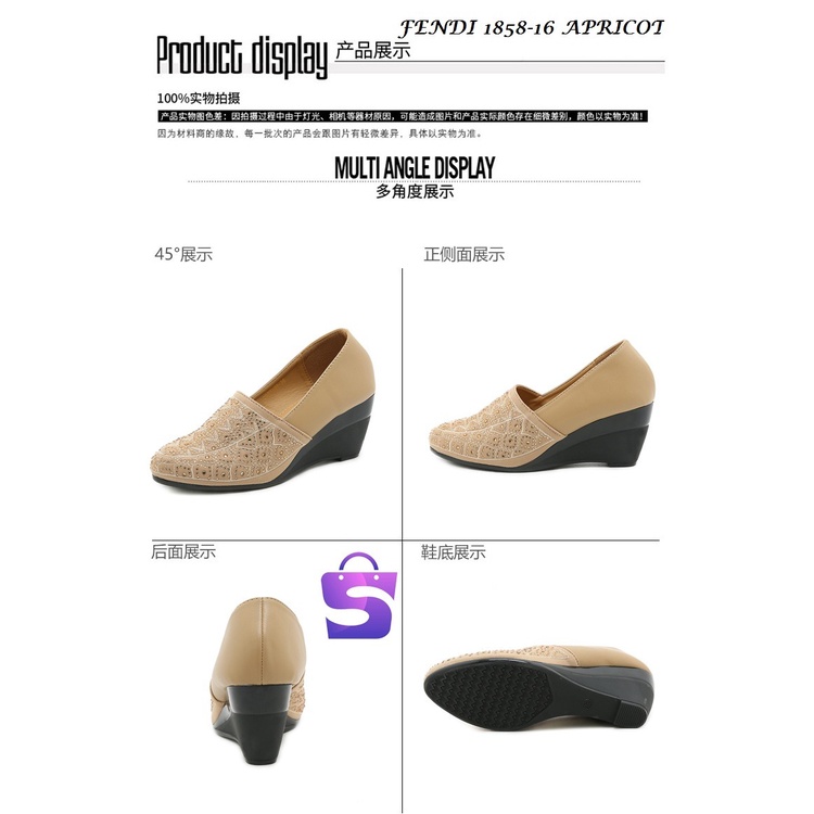 SEPATU WANITA WEDGES EXOTICS 1858-16