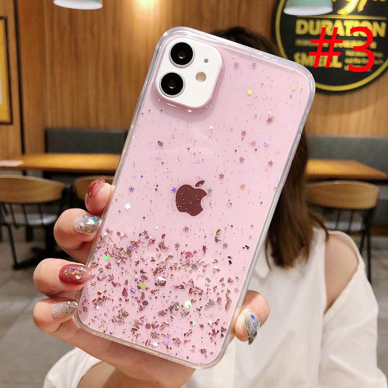 Shiny Soft Case iPhone 12 13 Pro Max Casing OPPO A74 6 C11 2021 C20 C21 C20A makeup make up mirror case girl