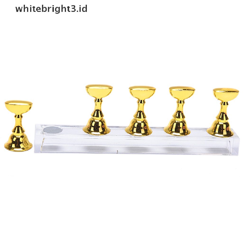 (whitebright3.id) 1 Set Stand Display Kuku Palsu Bahan Akrilik