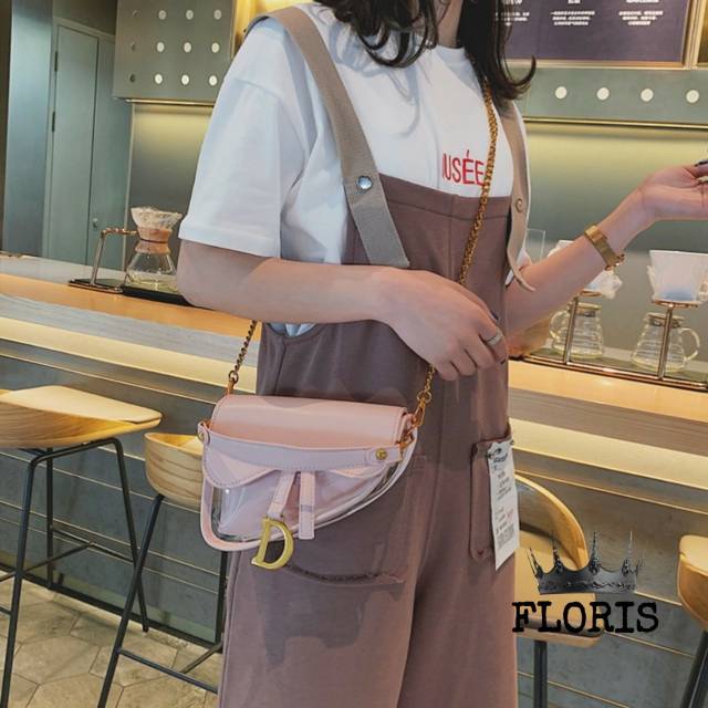 Selempang GUCCI Sylvie Mini Snapshot Camera Sling Bag Wanita Code 123 MJ Oval