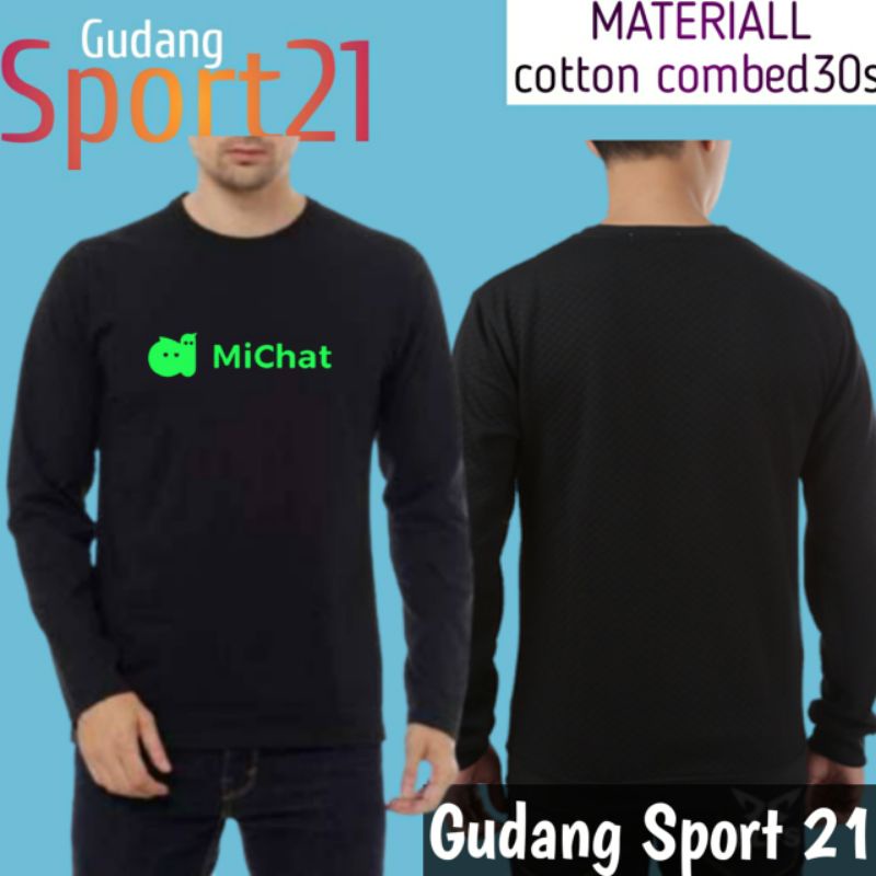 kaos baju lengan panjang michat kaos michat