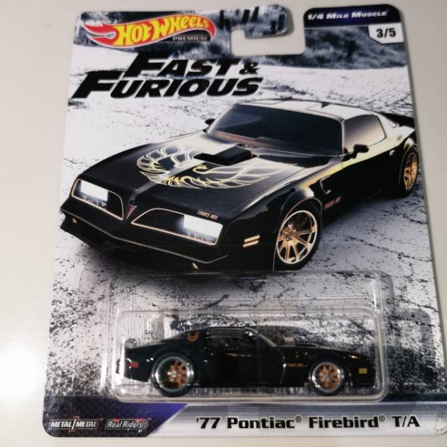 Hot Wheels 77 Pontiac Firebird Fast Furious Premium FNF C hotwheels hw