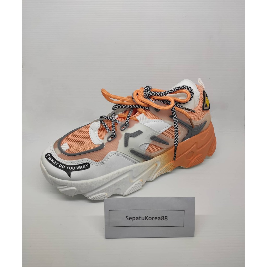 Sneakers Wanita IMPORT-Mix orange