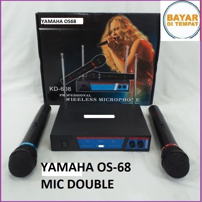 Yamaha microphone wereles OS-68  suara mantap garansi