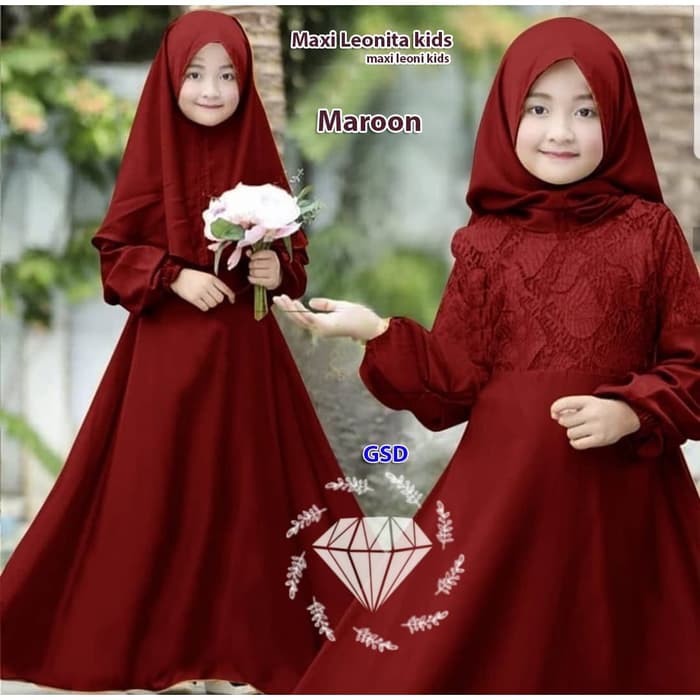 Busana Muslim Anak  Perempuan Modern Jual Gamis  Quenby 