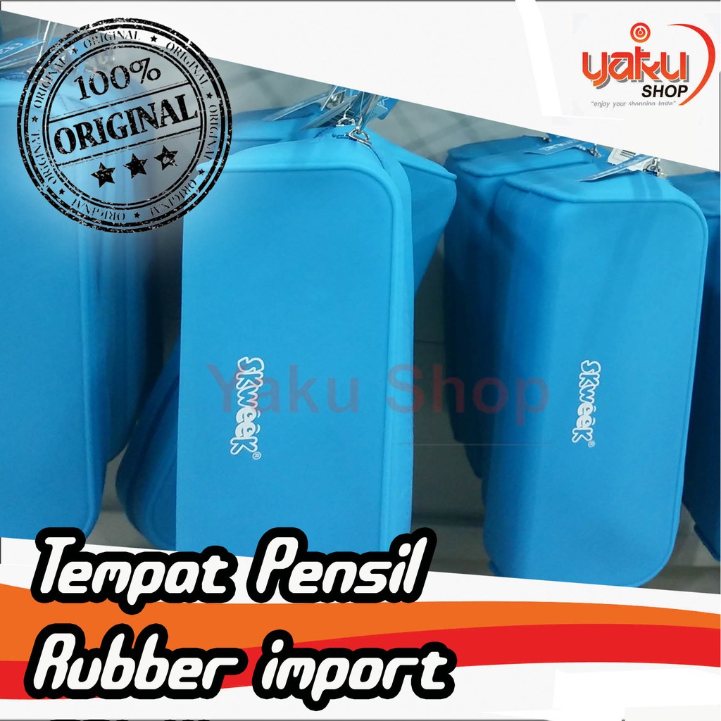 

Tempat Kotak Pensil Alat Tulis Bahan Rubber Import Japan