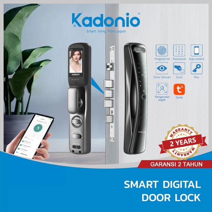 Lahizaa Kadonio Smart Door Automatic Kunci Digital Dengan Kamera Viewer