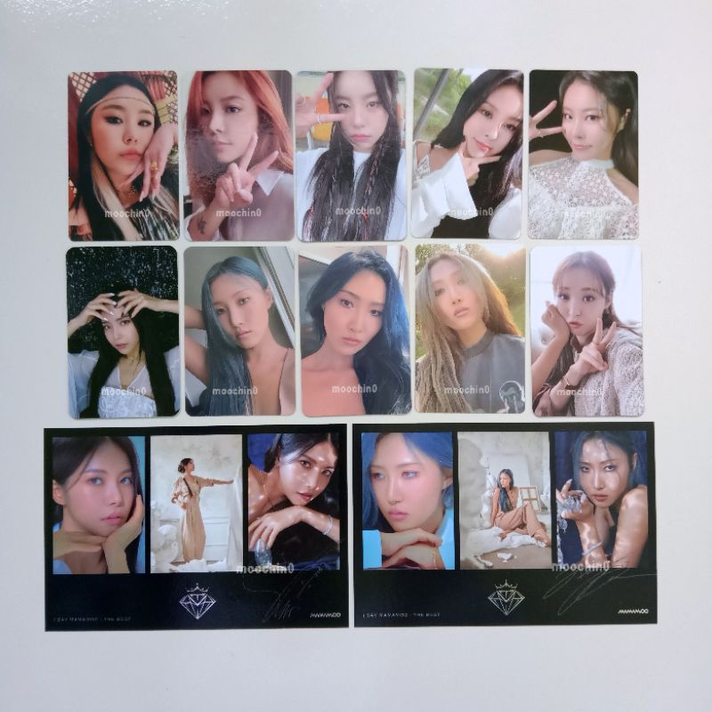 Postcard Photocard Mamamoo solar moonbyul wheein hwasa