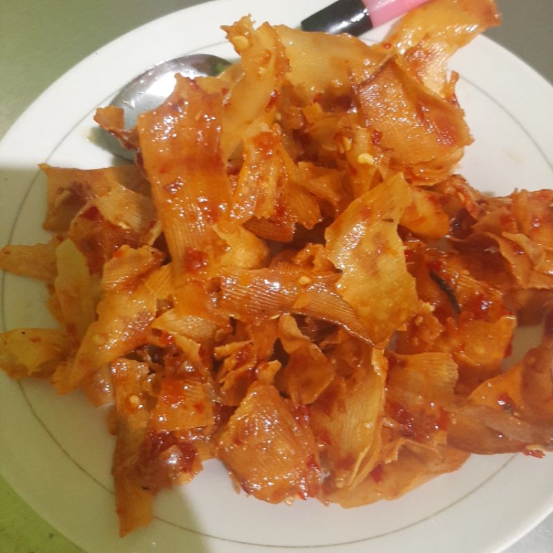 

keripik ubi pedas manis/keripik singkong pedas manis/ kripik singkong makassar