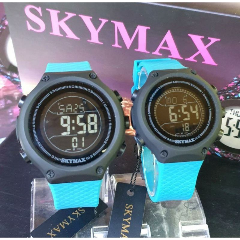 READY BERENANG. Jam Skymax Jam Tangan Anti Air Beli Satuan Beli Sepasang BisaJam Coupel Skymax COD