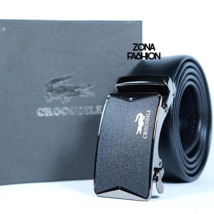Ikat Pinggang Pria /Gesper Kulit /Sabuk Crocodile Import
