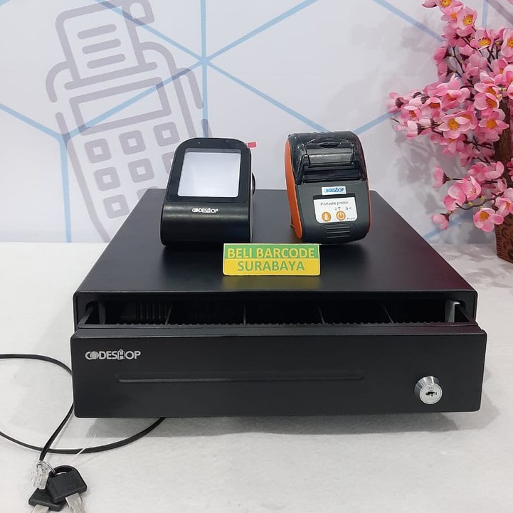PROMO MESIN KASIR LENGKAP (LACI UANG + SCANNER 2D + PRINTER THERMAL)