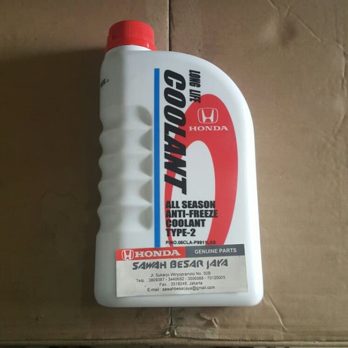 Radiator Long Life Coolant Anti Freeze / Cairan Radiator Type 2 Mobil Honda