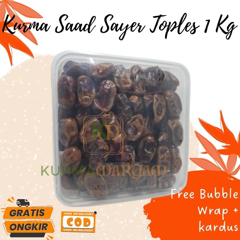 

Kurma Saad Sayer 1 Kg Toples / Kurma Sayer / Kurma Paling Sayer Murah / Oleh Oleh Haji Umroh
