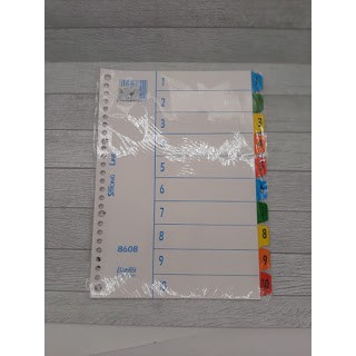 

Bantex Index (1-10) for Loose Leaf Binder ukuran B5 ref 8608