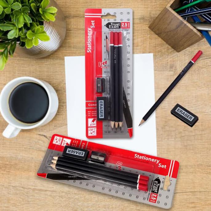 

Top!! Alat Tulis Pensil 2B Serutan Penghapus Untuk Anak Sekolah