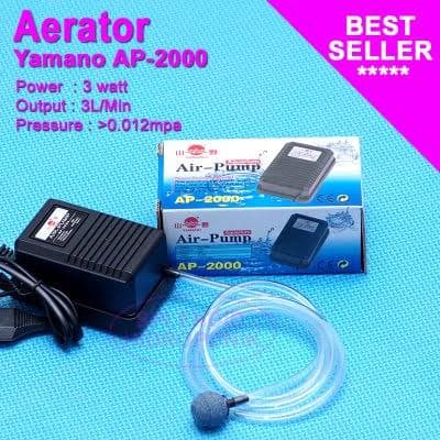 POMPA AIR PUMP AERATOR POMPA OKSIGEN AQUARIUM IKAN AKUARIUM 1 LUBANG FREE SELANG