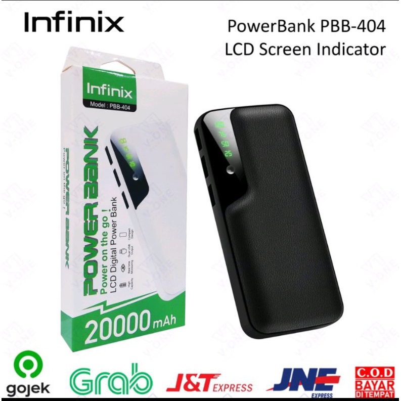 POWERBANK POWER BANK INFINIX MURAH KAPASITAS 20000 mAh PBB 404