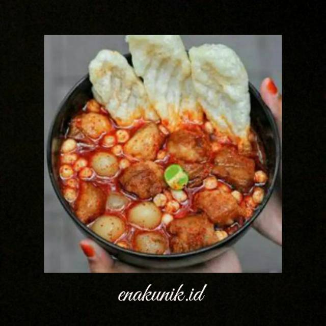 

BacImut pedas by enakunik.id baso aci, cilok kuah pedas