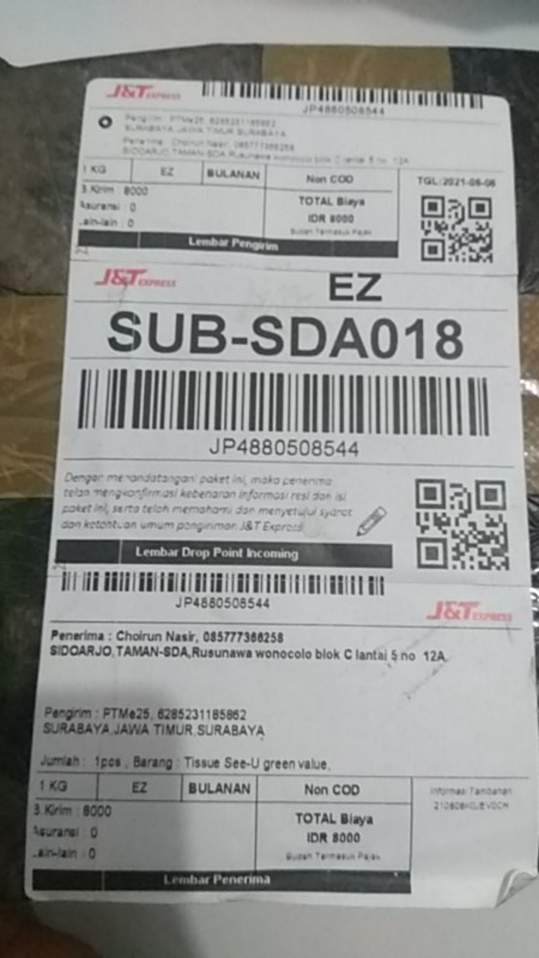 Tissue See-u Green Value