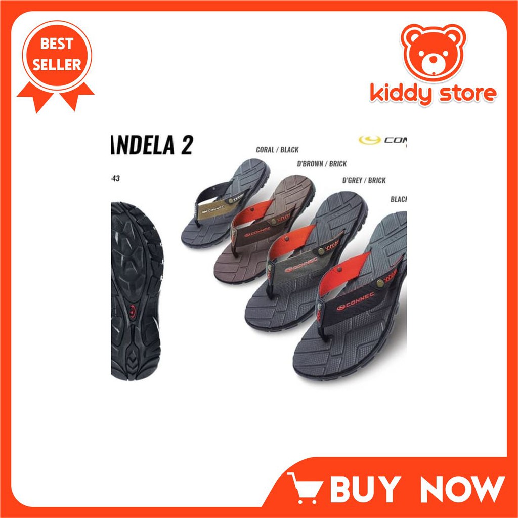 RK73 SENDAL SANDAL JEPIT PRIA MEN CONNEC MANDELA 2 ORIGINAL SANDAL PRIA SANDAL GUNUNG PRIA SEPATU