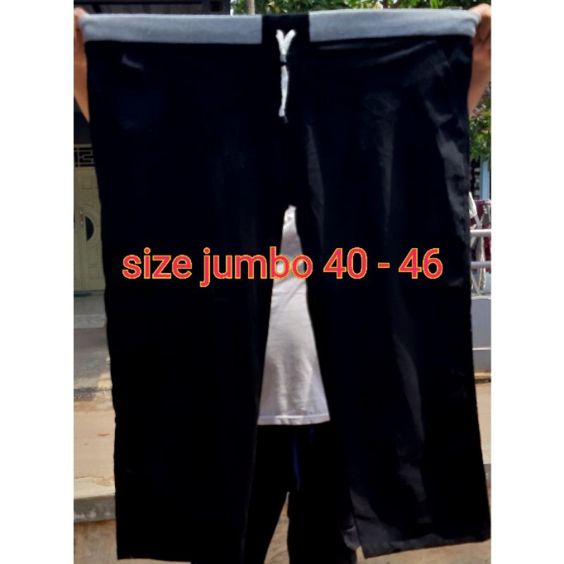 Celana Panjang Chino Jumbo SIZE 40 46 bahan melar pinggang karet