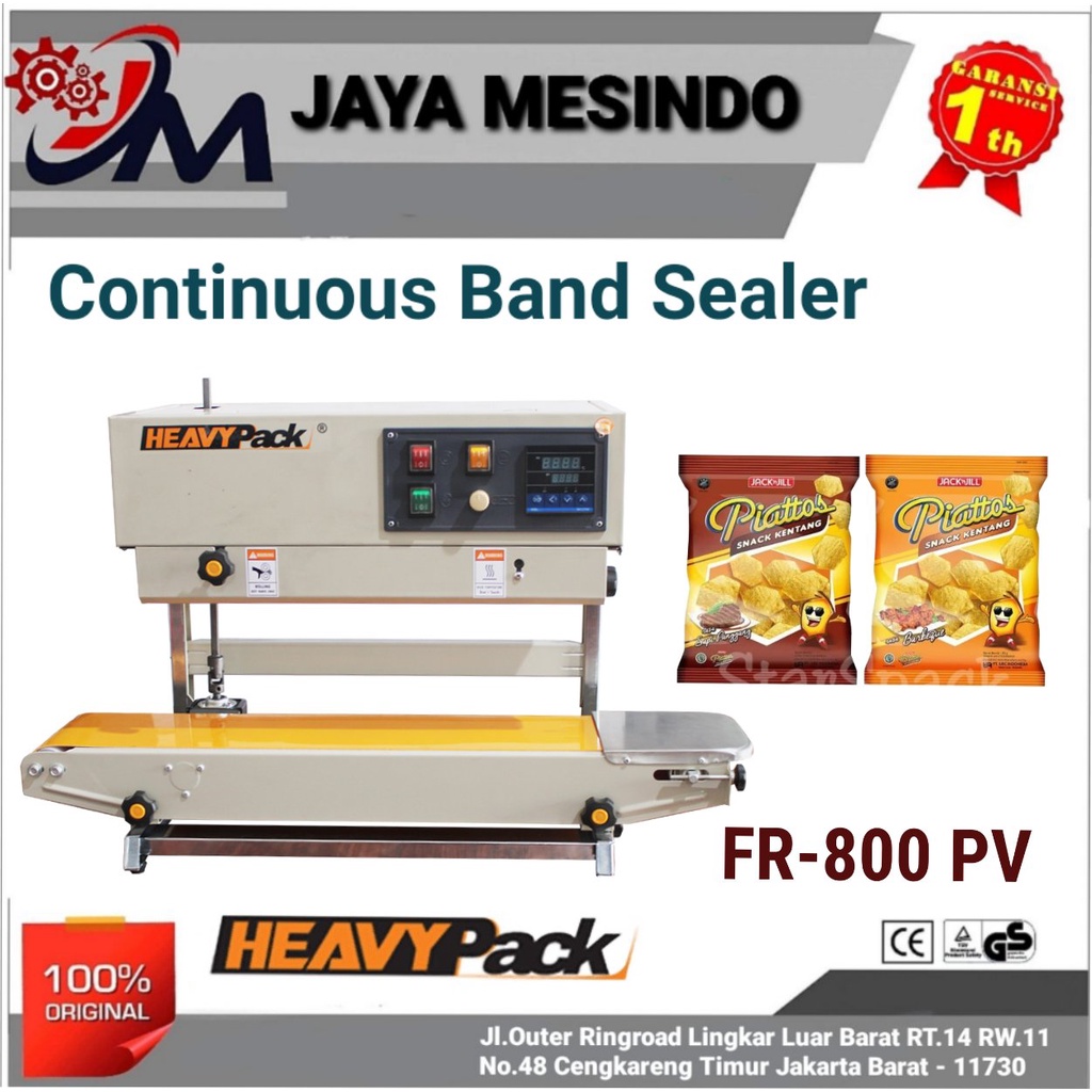 Mesin Continuous Band Sealer FR-800 P/V Heavypack