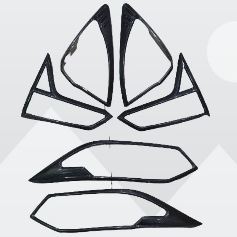 paket garnish list lampu HRV carbon