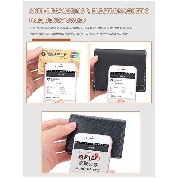 Dompet Kartu Pria Rfid Card Holder Smart Wallet Baellerry K9142