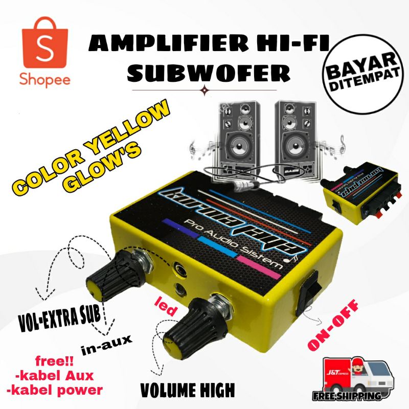 POWER AMPLIFIER MINI 5VOLT EXTRA SUBWOFER AMPLI MINI BASS