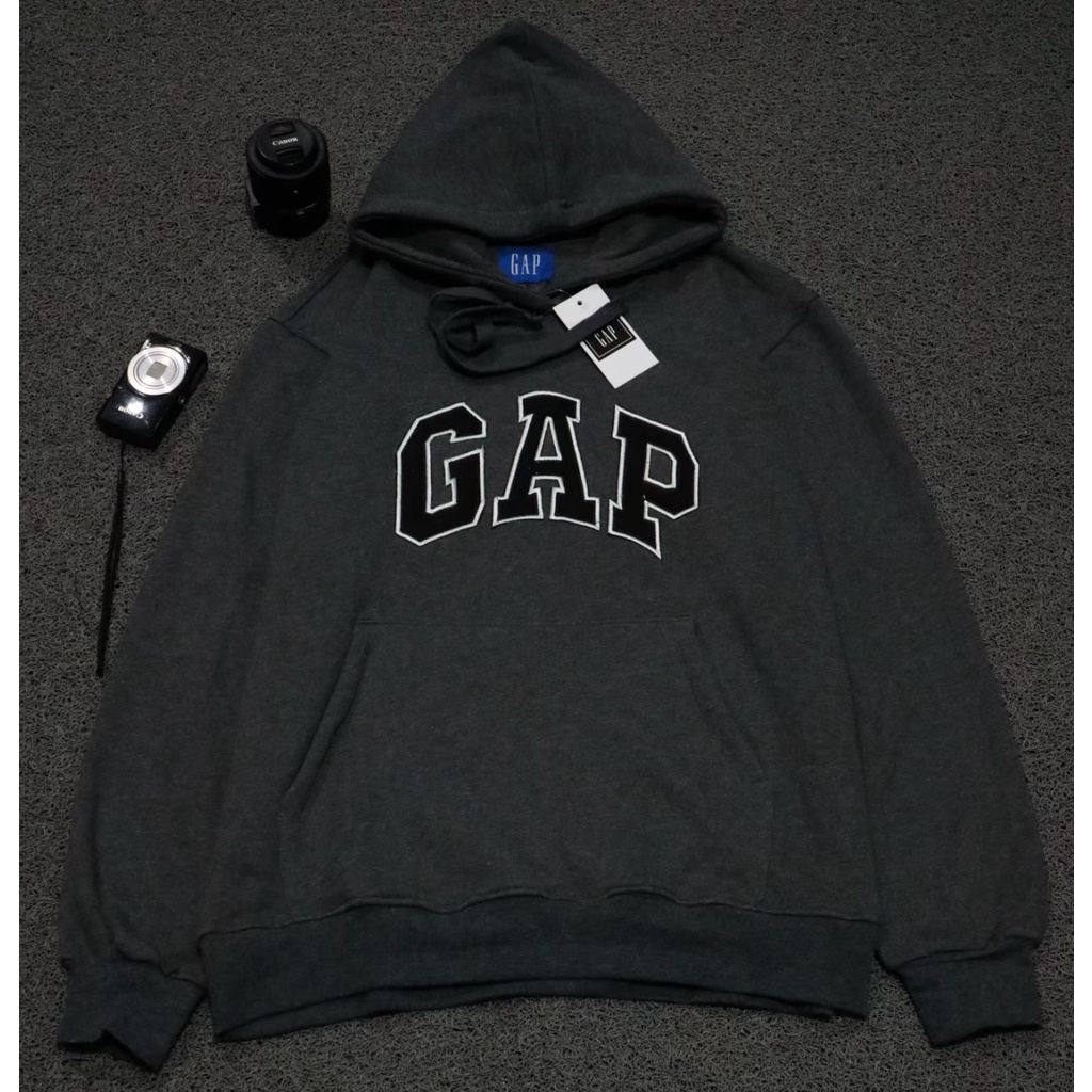 SWEATER HOODIE GAP BORDIR FULLTAG &amp; LABEL BAHAN ORIGINAL UKURAN M L XL