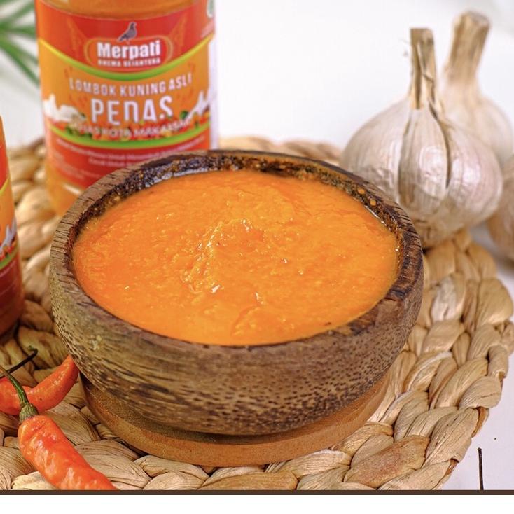 

【ORI】 Lombok Kuning Merpati Asli / Sambal Makassar 140ml terbaru