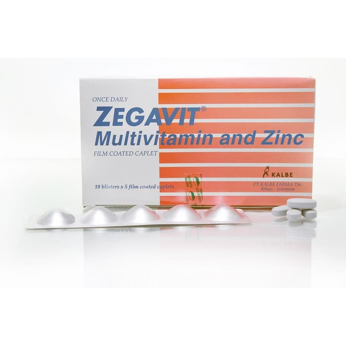 Zegavit Zinc dan Multivitamin isi 60 Kaplet - Multivitamin Keluarga