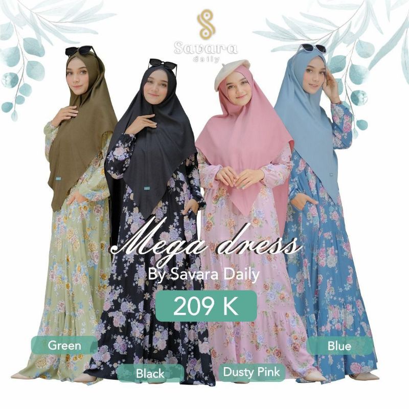Savara Daily ||Mega Dress Gamis Dewasa