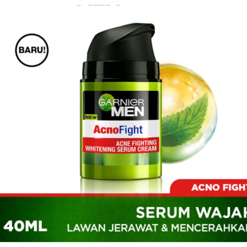 GARNIER Men Acno Fight Acne Fighting | Turbo Bright  Serum Wajah