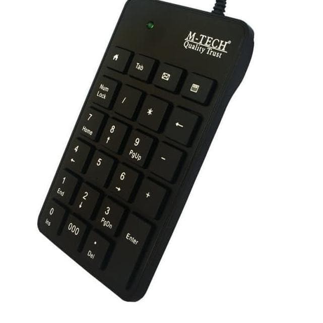 Keyboard numeric m-tech wired usb - Keypad numerik pad nomor angka