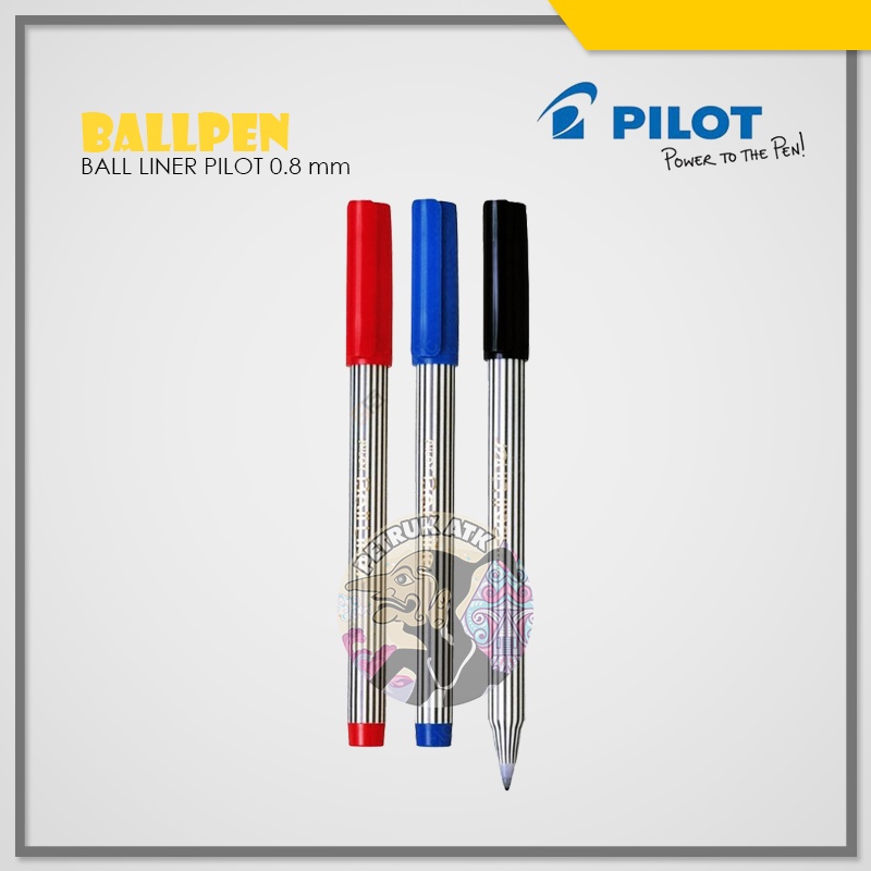 

[PCS] BALLPEN / BALLPOINT / PULPEN / PENA / PEN BALL LINER PILOT 0.8 mm*