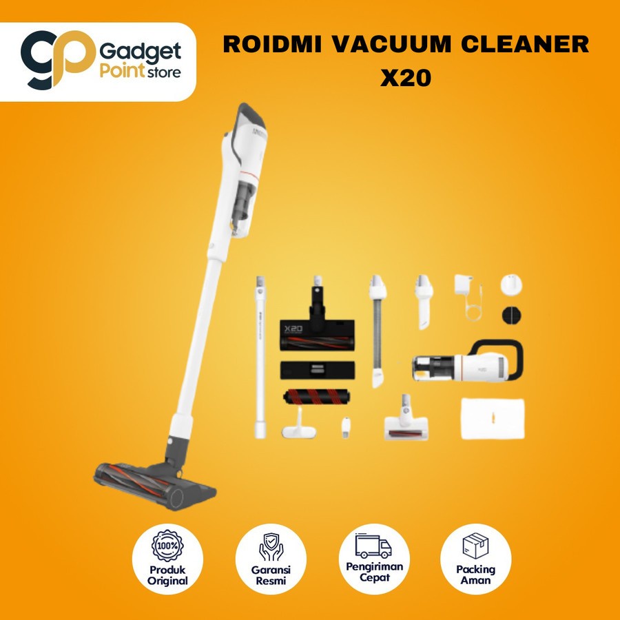 Roidmi Cordless Vacuum Cleaner X20 - Garansi TAM 2 Tahun