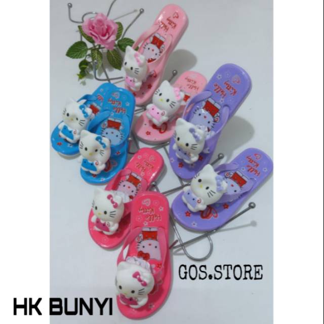 SANDAL BONEKA BUNYI MURAH Sendal Anak Perempuan Jepit Karet