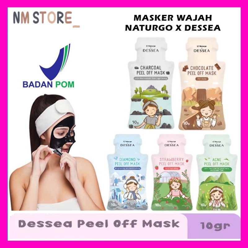 (10GRAM) PEEL OF MASK BY DESSEA X NATURGO MASKER DESSEA X NATURGO BPOM