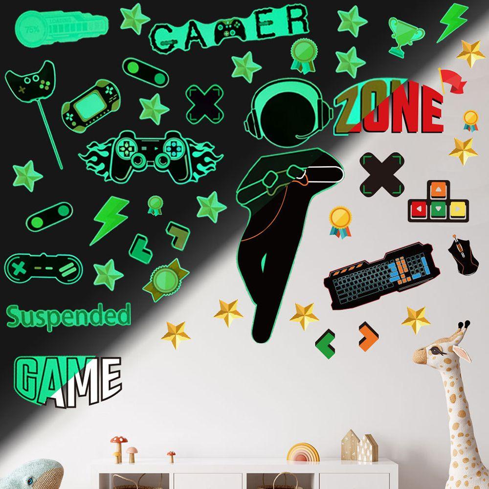 Preva Luminous Wall Sticker Dots Anak Bulan Kosmik Dekorasi Rumah Castle Glow In The Dark