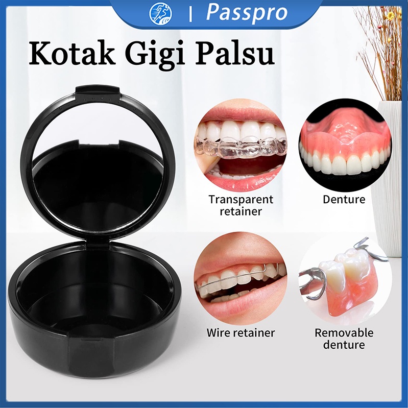 Kotak Simpan Gigi Palsu Penyimpanan Gigi Palsu Tempat Simpan Gigi Palsu