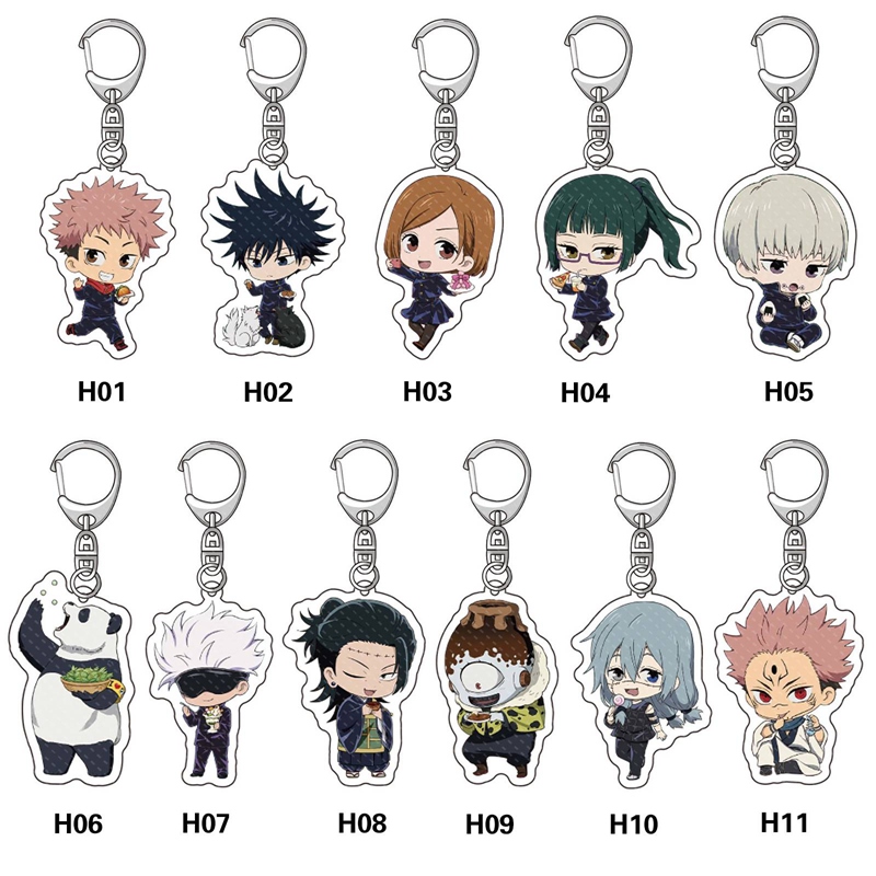 Jujutsu Kaisen Gantungan Kunci Akrilik Bentuk Fushiguro Megumi Charms